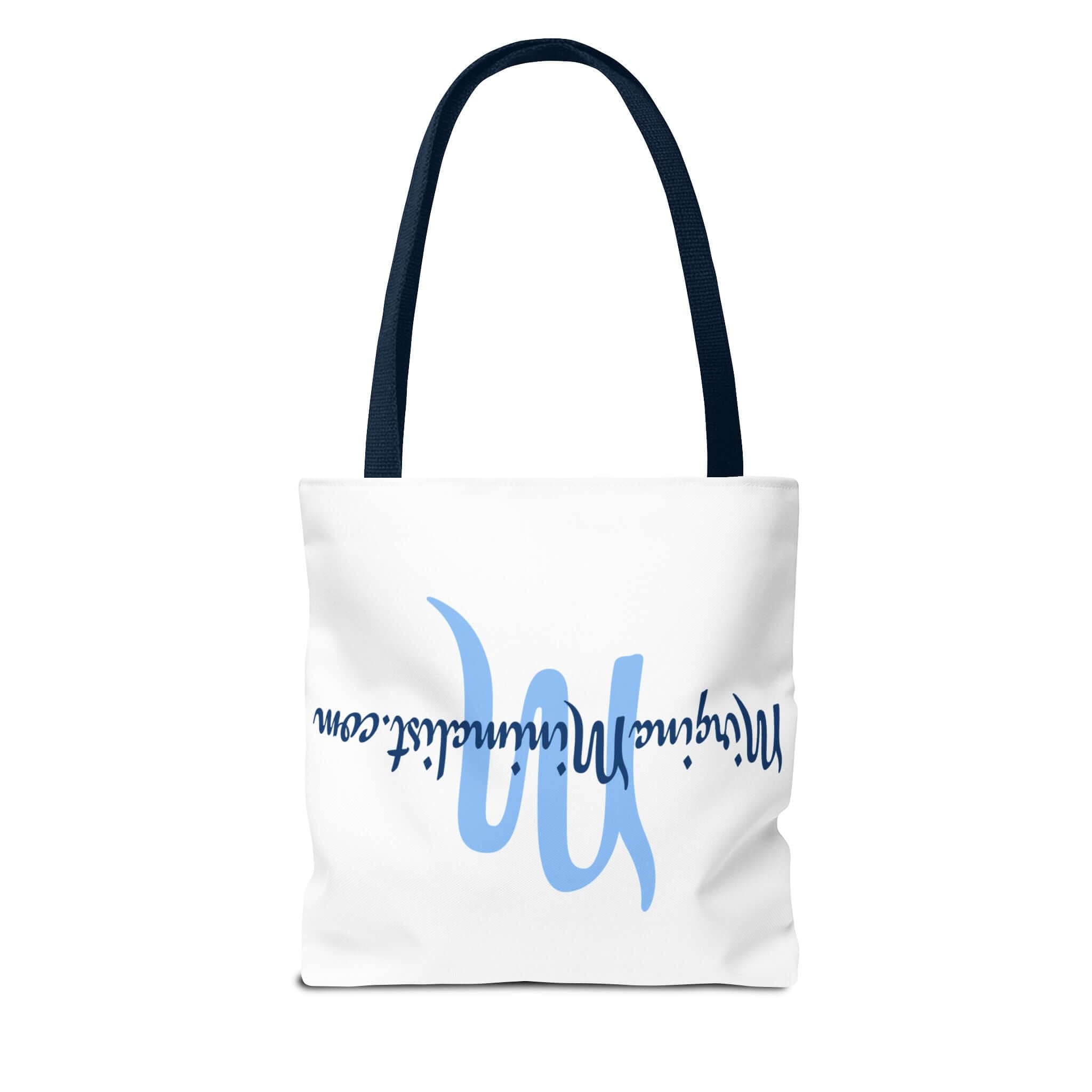 Minimalist Tote Bag with Elegant Script Design, Reusable Shopping Bag, Eco-Friendly, Graphic Tote for Everyday Use, Gift for Minimalists