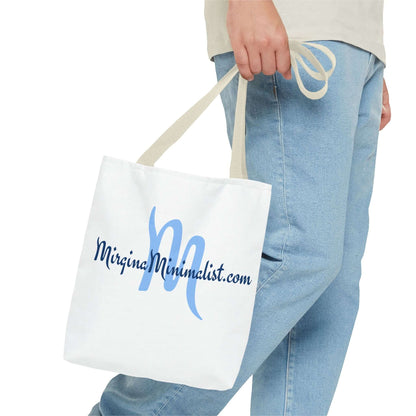 Minimalist Tote Bag with Elegant Script Design, Reusable Shopping Bag, Eco-Friendly, Graphic Tote for Everyday Use, Gift for Minimalists