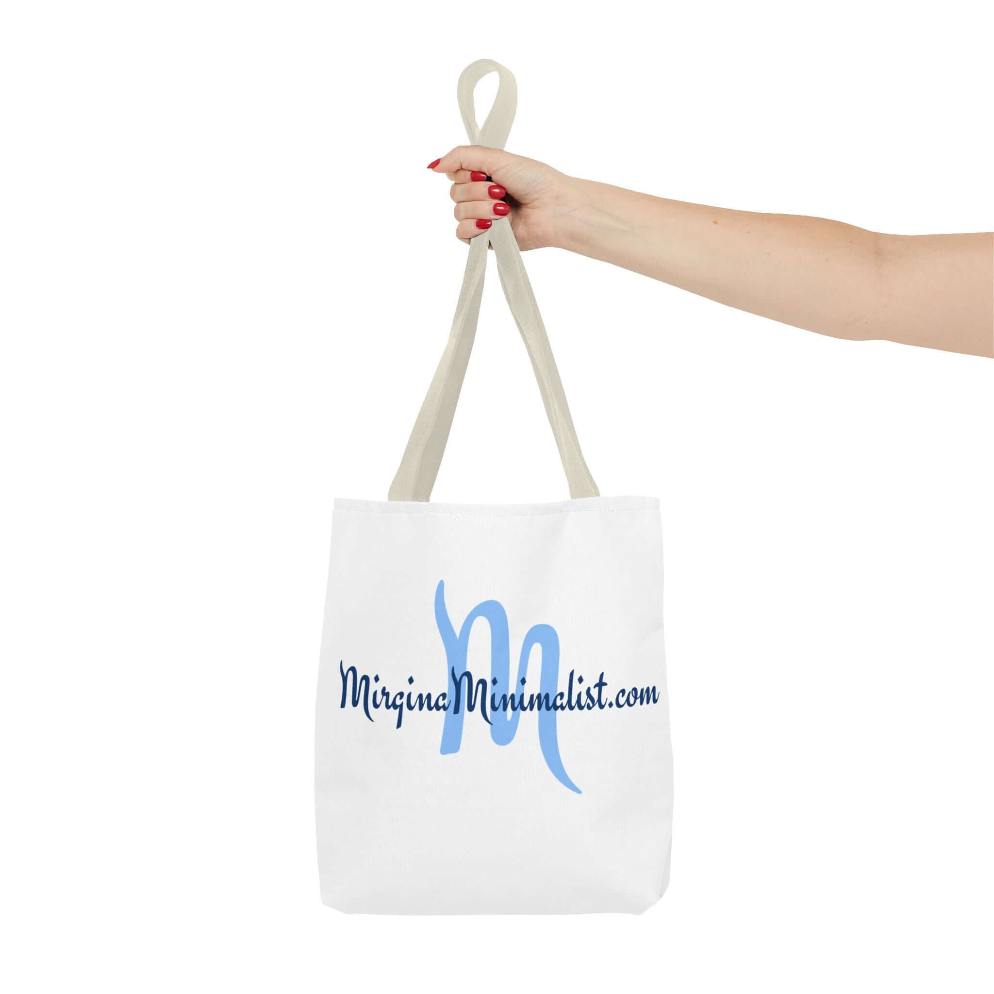 Minimalist Tote Bag with Elegant Script Design, Reusable Shopping Bag, Eco-Friendly, Graphic Tote for Everyday Use, Gift for Minimalists