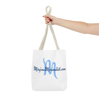 Minimalist Tote Bag with Elegant Script Design, Reusable Shopping Bag, Eco-Friendly, Graphic Tote for Everyday Use, Gift for Minimalists