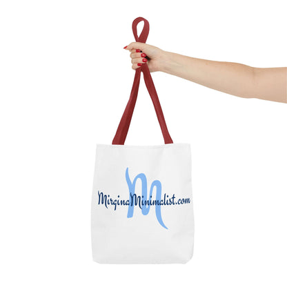 Minimalist Tote Bag with Elegant Script Design, Reusable Shopping Bag, Eco-Friendly, Graphic Tote for Everyday Use, Gift for Minimalists