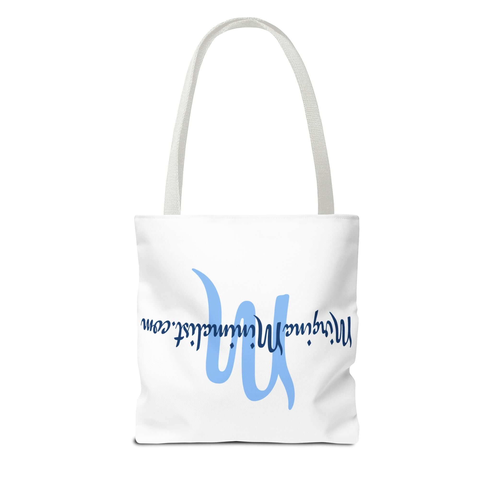 Minimalist Tote Bag with Elegant Script Design, Reusable Shopping Bag, Eco-Friendly, Graphic Tote for Everyday Use, Gift for Minimalists