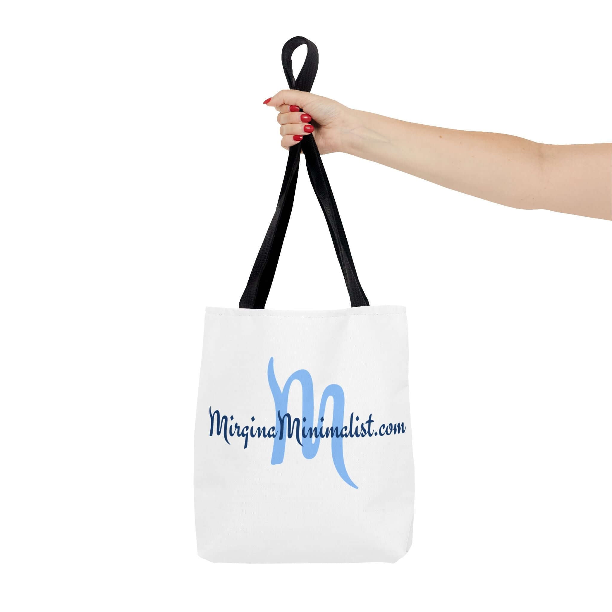 Minimalist Tote Bag with Elegant Script Design, Reusable Shopping Bag, Eco-Friendly, Graphic Tote for Everyday Use, Gift for Minimalists