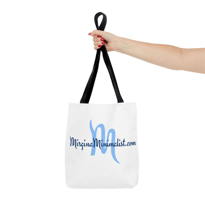 Minimalist Tote Bag with Elegant Script Design, Reusable Shopping Bag, Eco-Friendly, Graphic Tote for Everyday Use, Gift for Minimalists