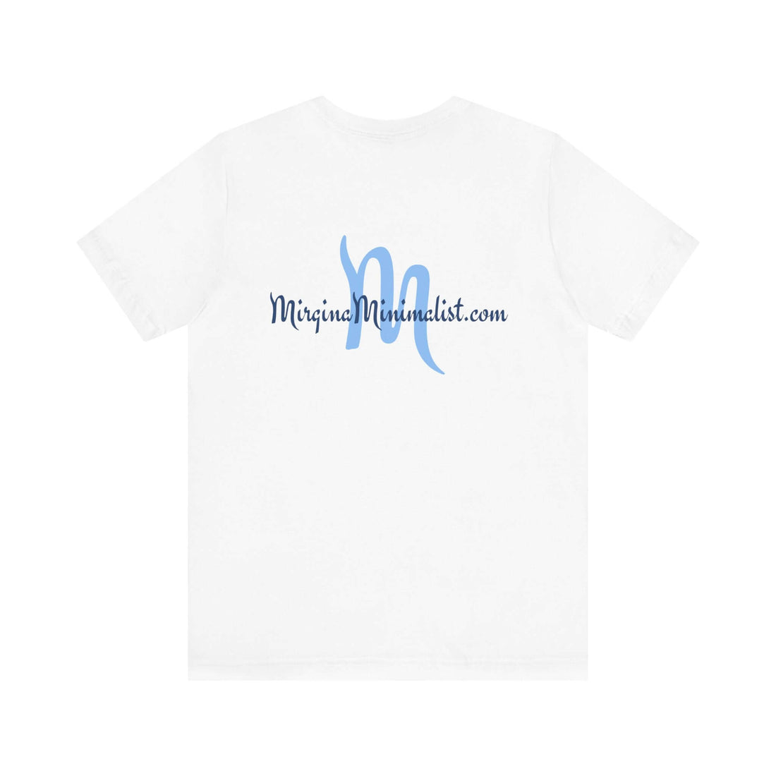 White t-shirt with &