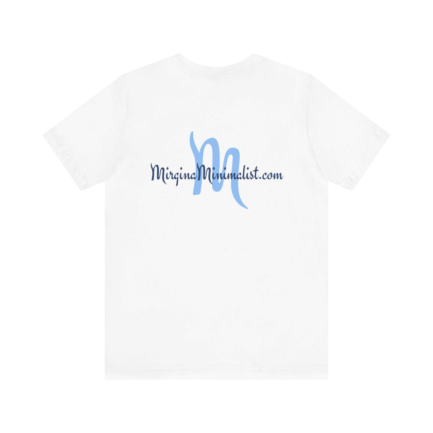 White t-shirt with &