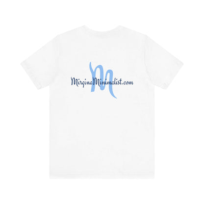 White t-shirt with &