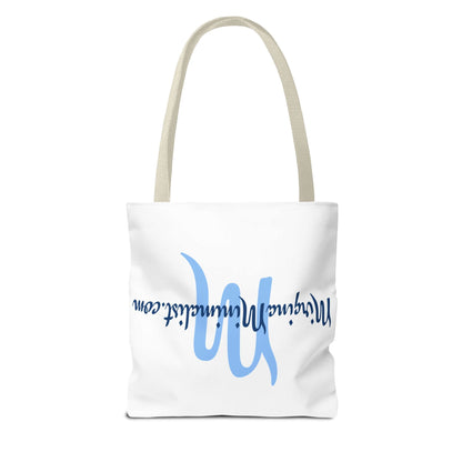 Minimalist Tote Bag with Elegant Script Design, Reusable Shopping Bag, Eco-Friendly, Graphic Tote for Everyday Use, Gift for Minimalists