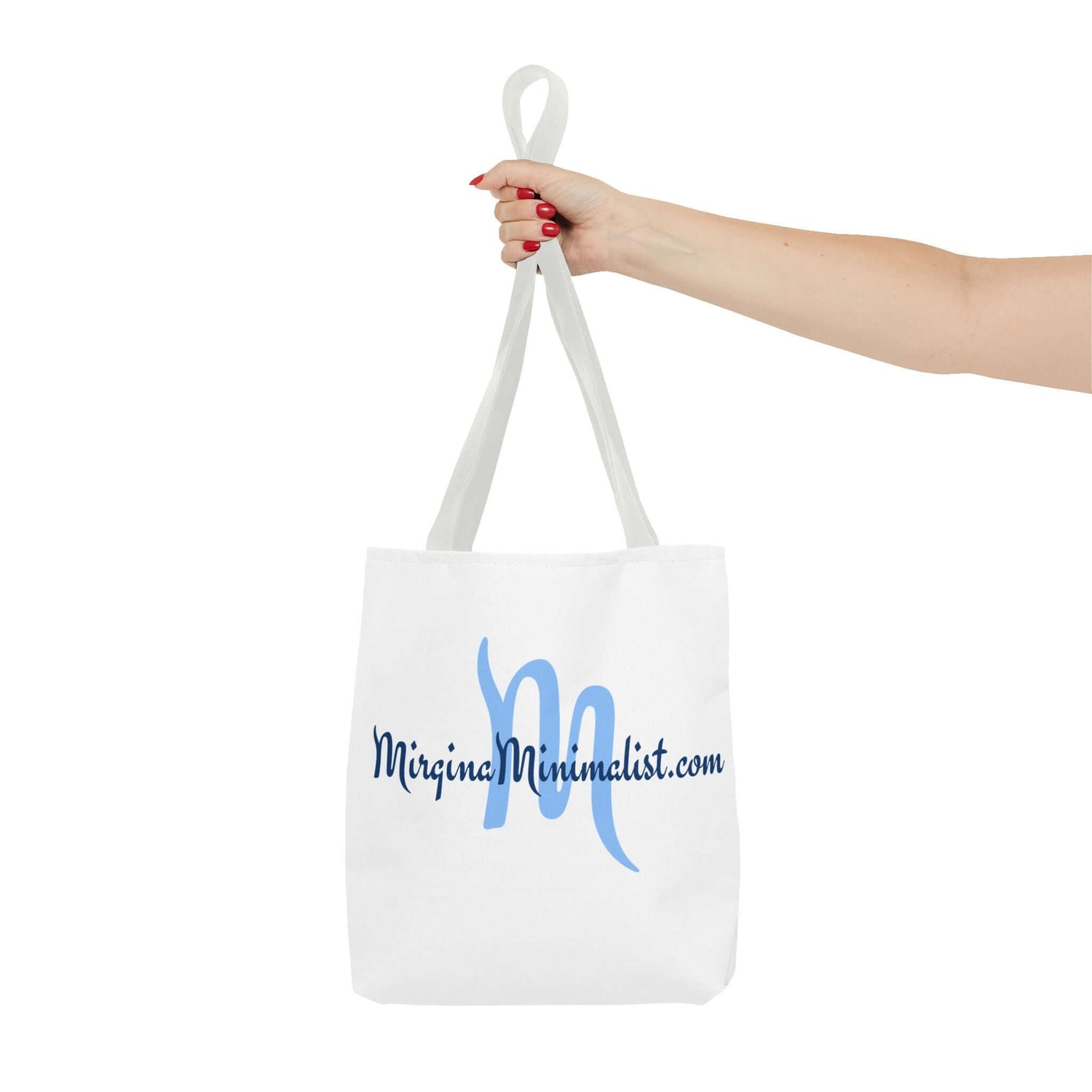 Minimalist Tote Bag with Elegant Script Design, Reusable Shopping Bag, Eco-Friendly, Graphic Tote for Everyday Use, Gift for Minimalists