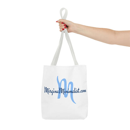 Minimalist Tote Bag with Elegant Script Design, Reusable Shopping Bag, Eco-Friendly, Graphic Tote for Everyday Use, Gift for Minimalists